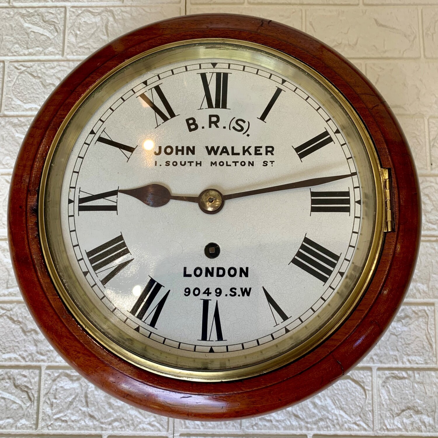 Fusee Dial B.R (s) Railway Wall Clock, John Walker 7 Fusee Dial B.R (s) Railway Wall Clock, John Walker 7