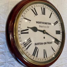 worthington Fusee Dial Wall Clock 4 worthington Fusee Dial Wall Clock 4