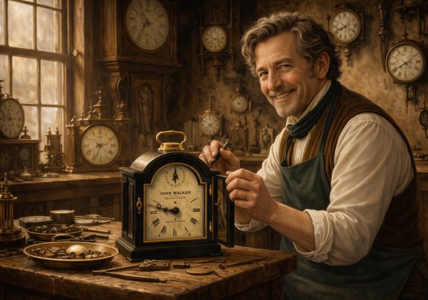 john walker clock maker london 1830 1