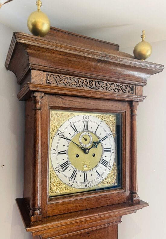 Early Rare Magnificent Longcase Clock Chester 17