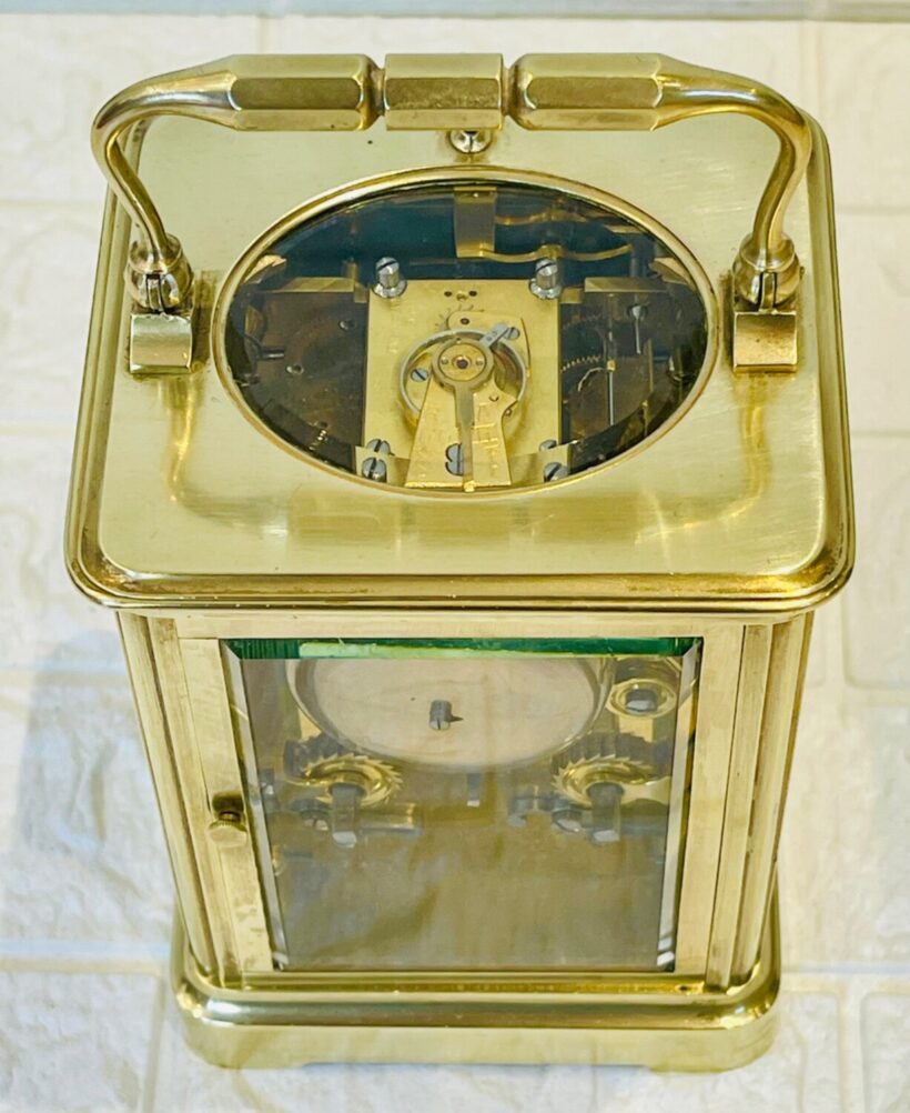 Victorian Repeat Bell Strike Carriage Clock 3