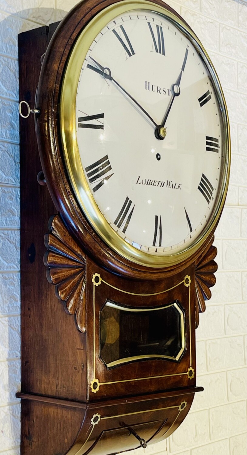 Fine London Regency Drop dial Fusee Wall Clock 11 Fine London Regency Drop dial Fusee Wall Clock 11