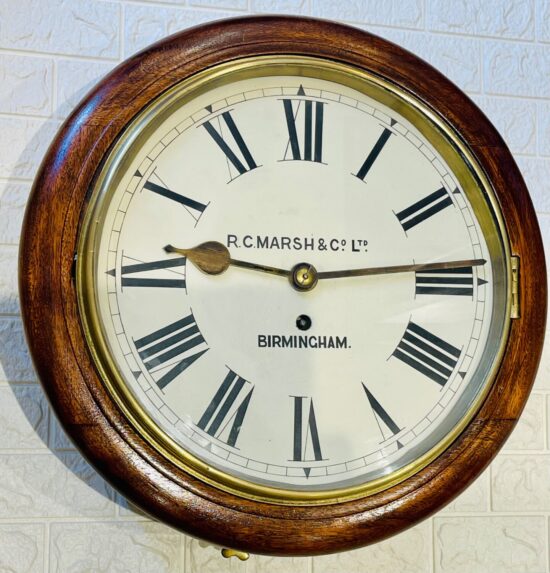 Fusee Dial Oak Wall Clock Victorian Lovely 5
