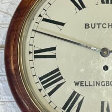 Fusee Dial Wall Clock Chain driven Oak Great Condition 13 Fusee Dial Wall Clock Chain driven Oak Great Condition 13