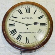 Fusee Dial Wall Clock Chain driven Oak Great Condition 4 Fusee Dial Wall Clock Chain driven Oak Great Condition 4