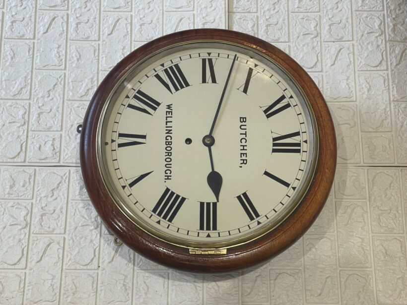 Fusee Dial Wall Clock Chain driven Oak Great Condition 6 Fusee Dial Wall Clock Chain driven Oak Great Condition 6