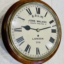 Lms John Walker Fusee Railway Clock Gorgeous 10 Lms John Walker Fusee Railway Clock Gorgeous 10