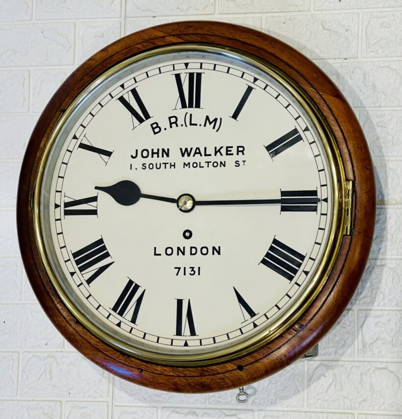 Lms John Walker Fusee Railway Clock Gorgeous 7 Lms John Walker Fusee Railway Clock Gorgeous 7