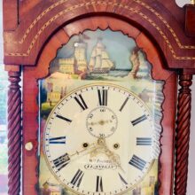 Rocking Ship Welsh Longcase Automaton Clock Fantastic Condition 11