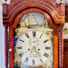 Rocking Ship Welsh Longcase Automaton Clock Fantastic Condition 9