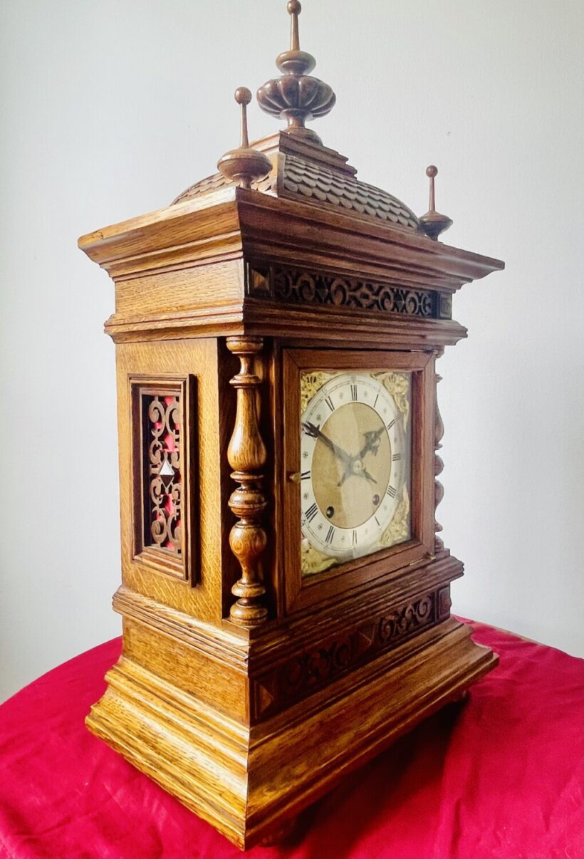 Imposing Winterhalder Quarterly Striking Bracket Clock 1