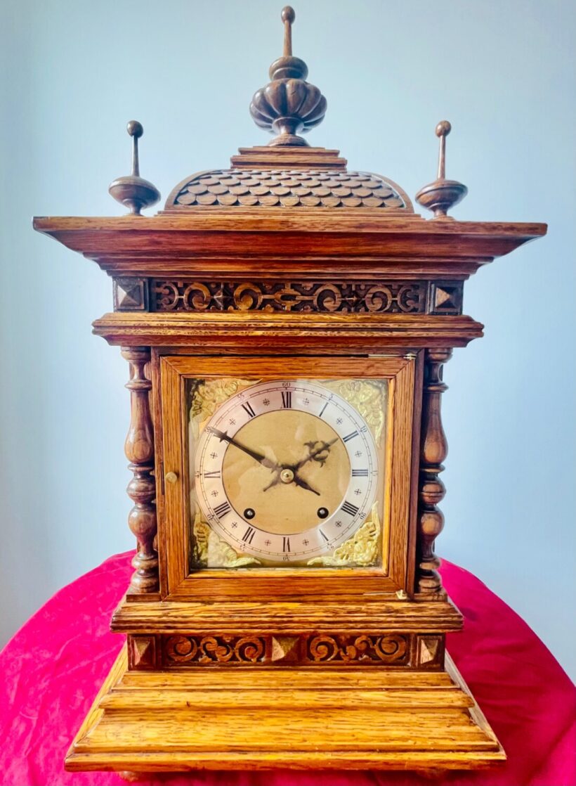 Imposing Winterhalder Quarterly Striking Bracket Clock 16
