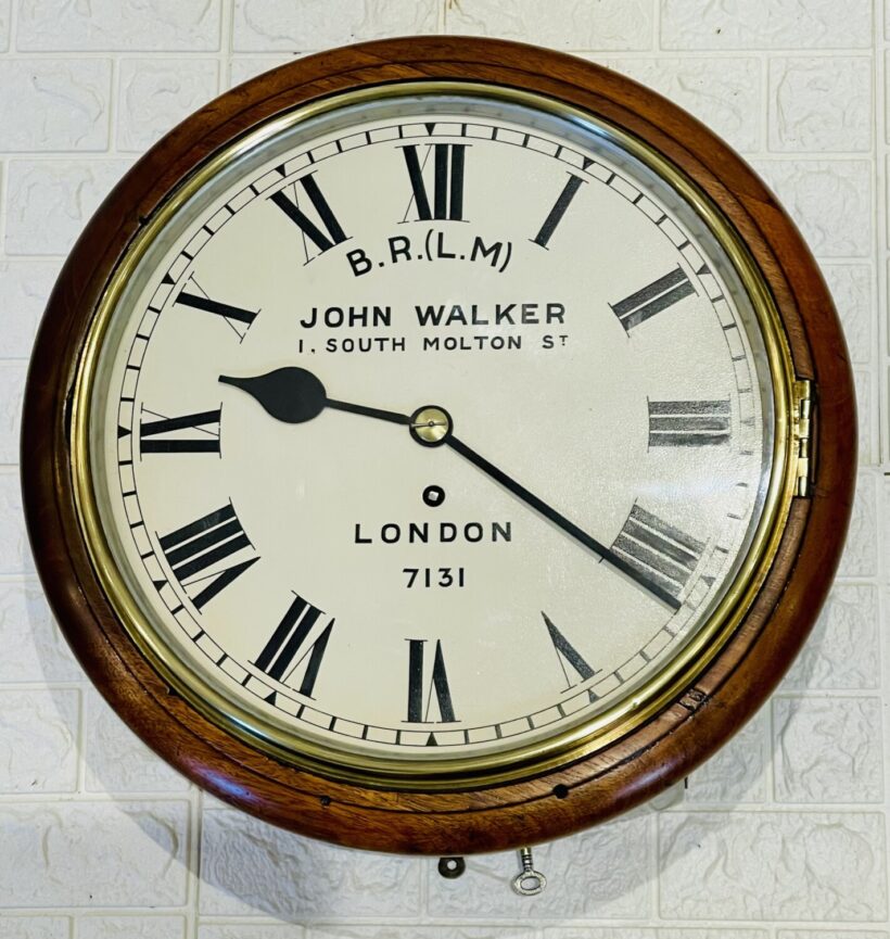 LMS John Walker Fusee Railway Clock 8