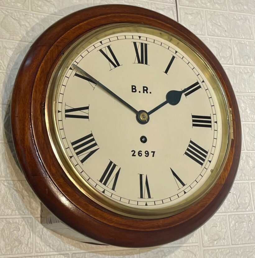 N.e.r Fusee Dial Railway Clock, Darlington 6