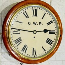 Gwr Fusee Dial Railway Wall Clock 1