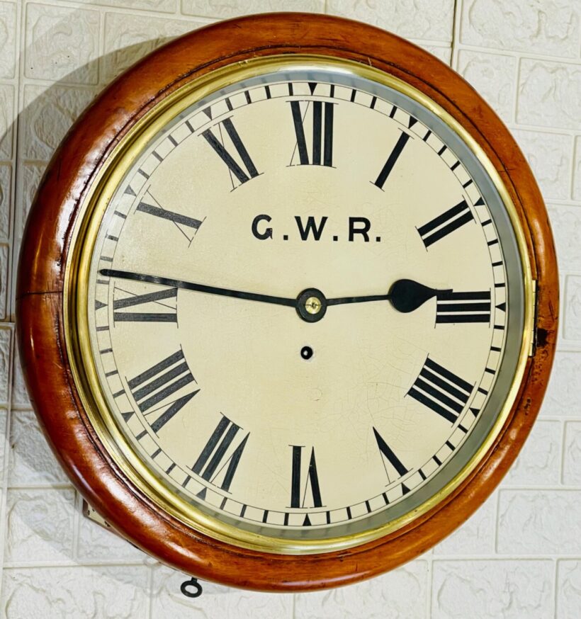 Gwr Fusee Dial Railway Wall Clock 1