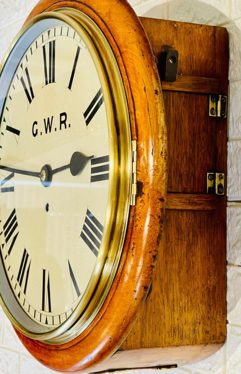 Gwr Fusee Dial Railway Wall Clock 11
