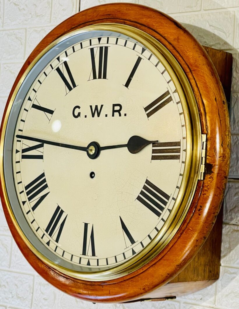Gwr Fusee Dial Railway Wall Clock 12