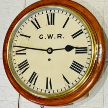 Gwr Fusee Dial Railway Wall Clock 13