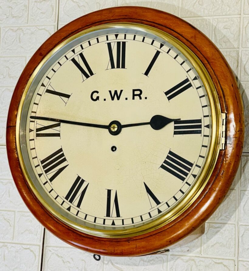 Gwr Fusee Dial Railway Wall Clock 13