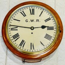 Gwr Fusee Dial Railway Wall Clock 2