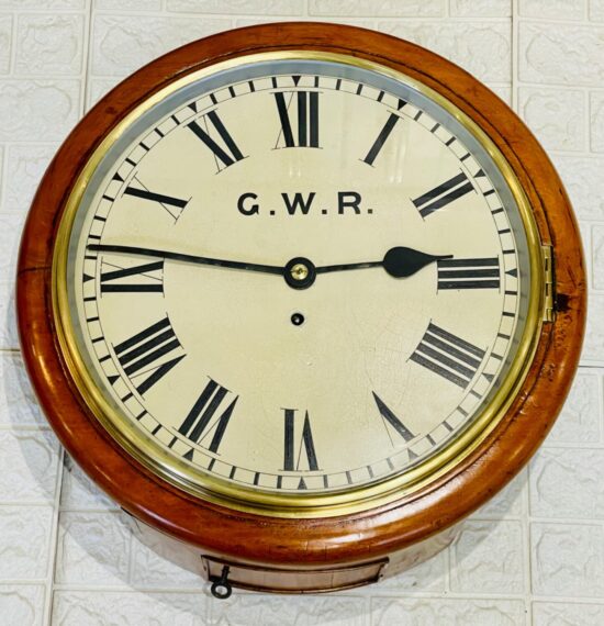 Gwr Fusee Dial Railway Wall Clock 2