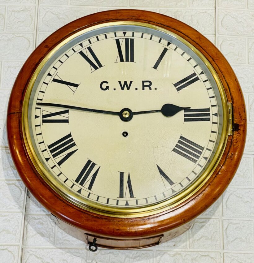 Gwr Fusee Dial Railway Wall Clock 2