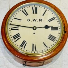 Gwr Fusee Dial Railway Wall Clock 3