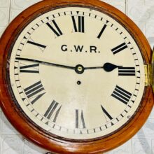 Gwr Fusee Dial Railway Wall Clock 5