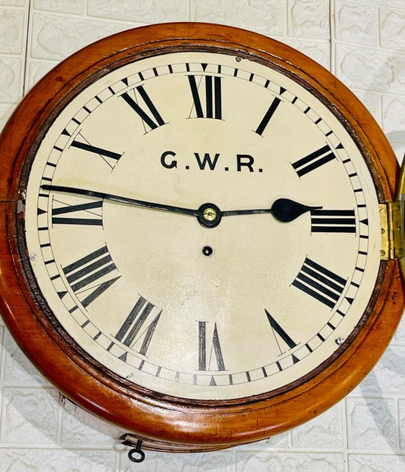 Gwr Fusee Dial Railway Wall Clock 5