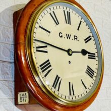 Gwr Fusee Dial Railway Wall Clock 7