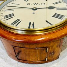 Gwr Fusee Dial Railway Wall Clock 9