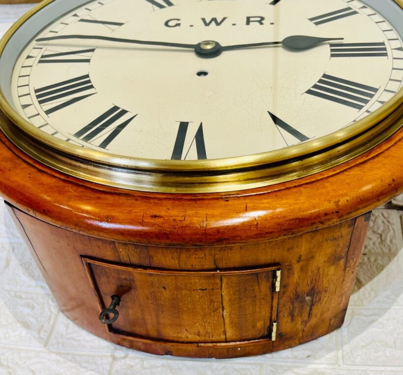 Gwr Fusee Dial Railway Wall Clock 9