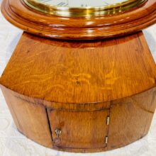 Lancs yorks Railway Oak Fusee Drop Dial Clock 3