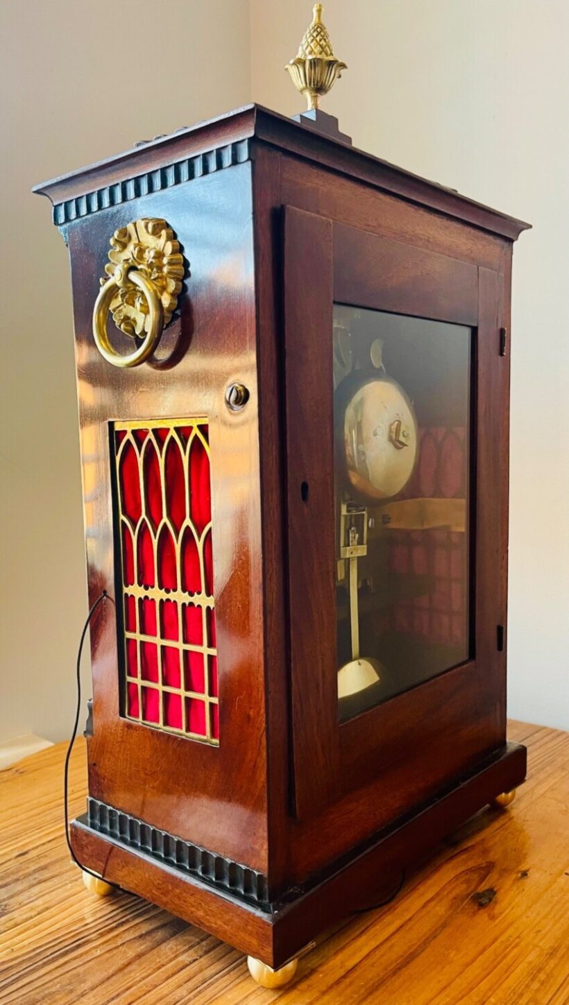 Regency Mahogany Fusee Striking Bracket Clock 11