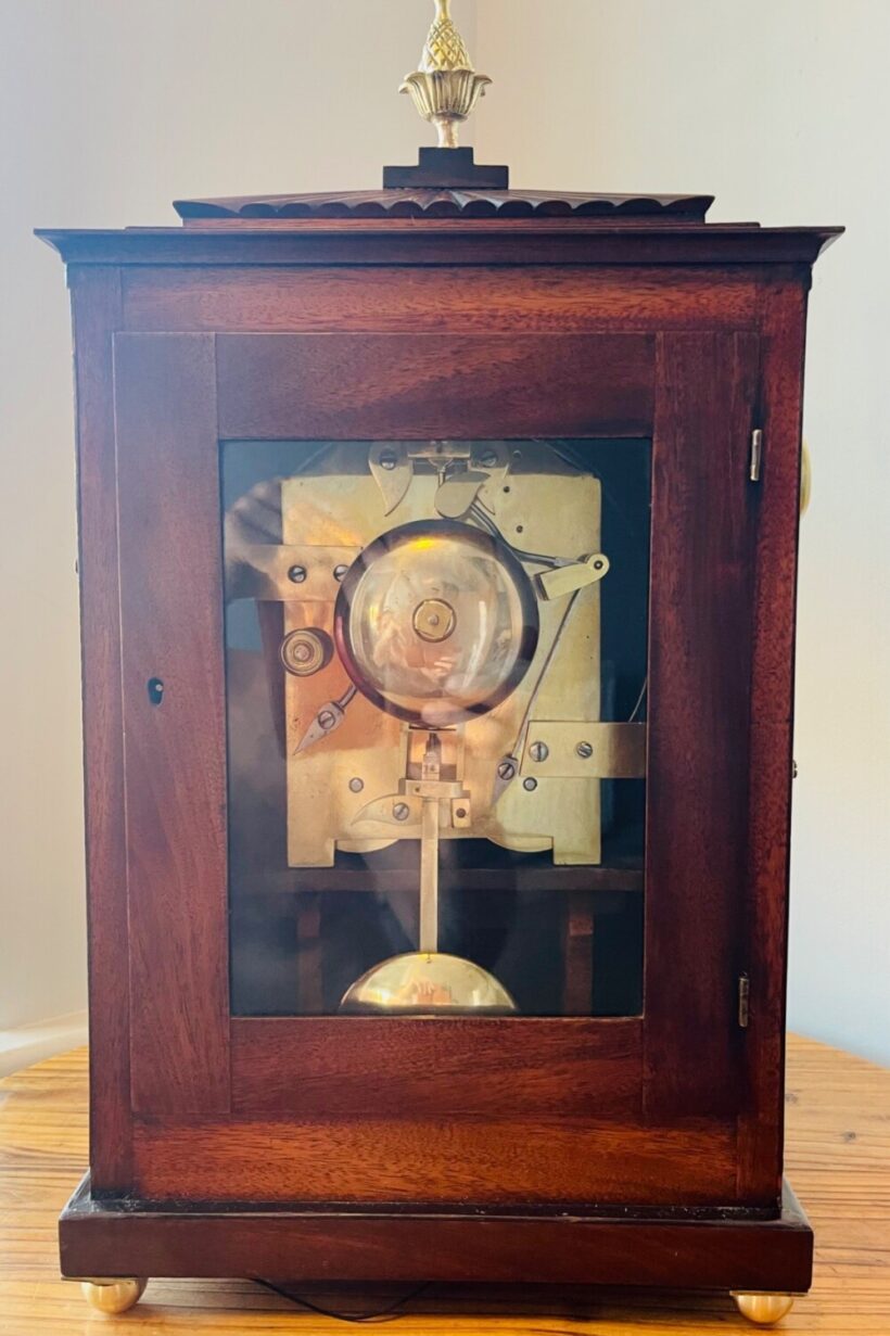 Regency Mahogany Fusee Striking Bracket Clock 12