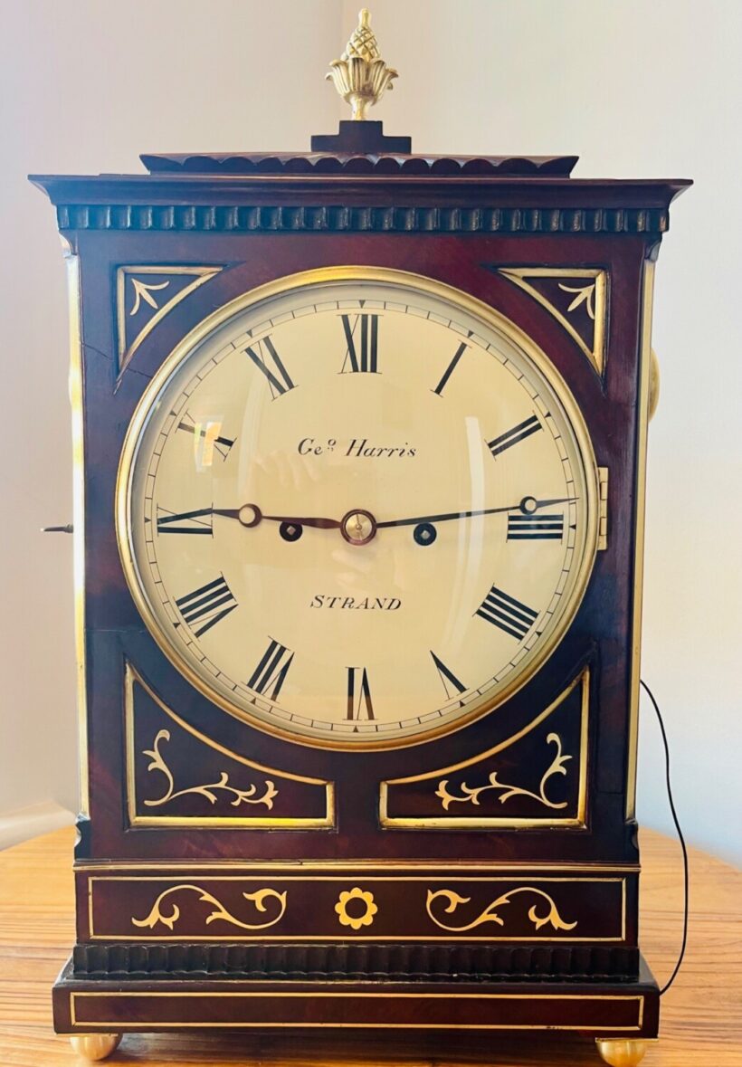 Regency Mahogany Fusee Striking Bracket Clock 13