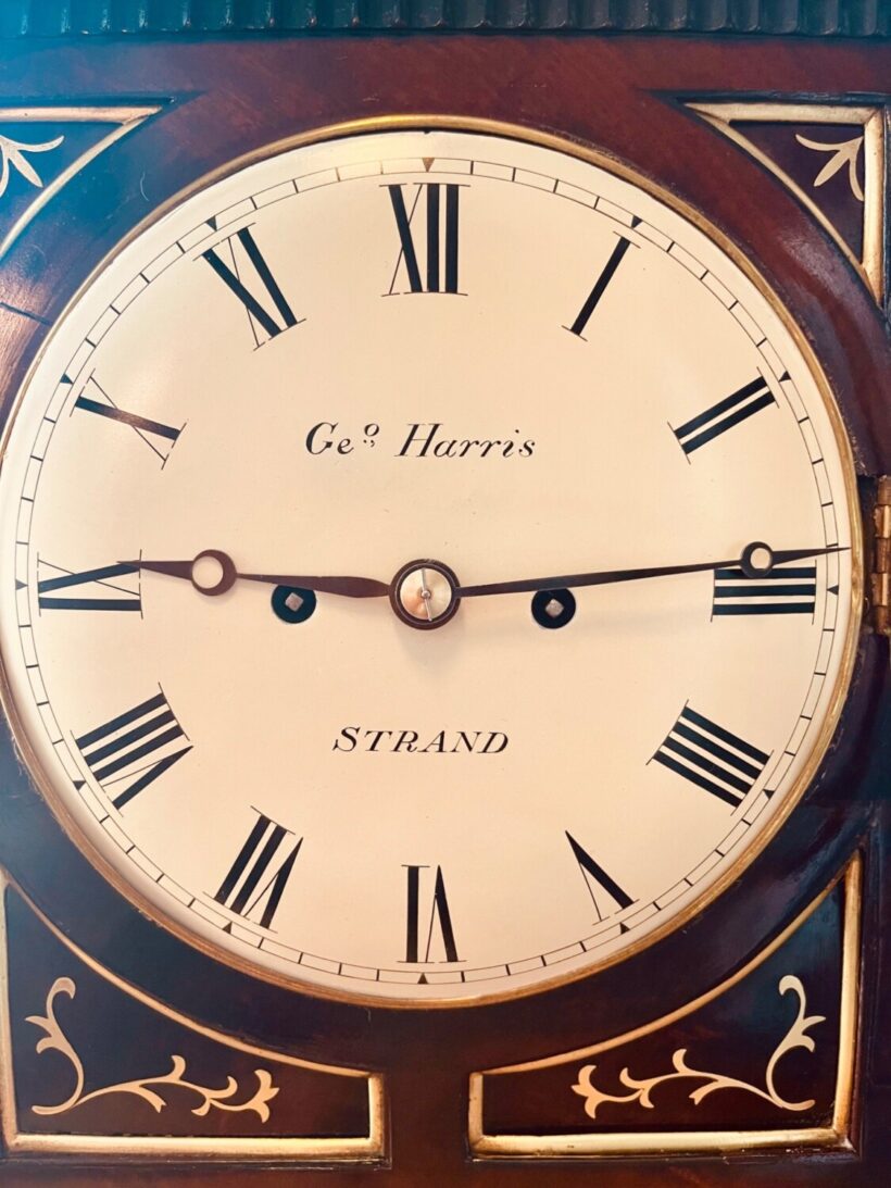 Regency Mahogany Fusee Striking Bracket Clock 6