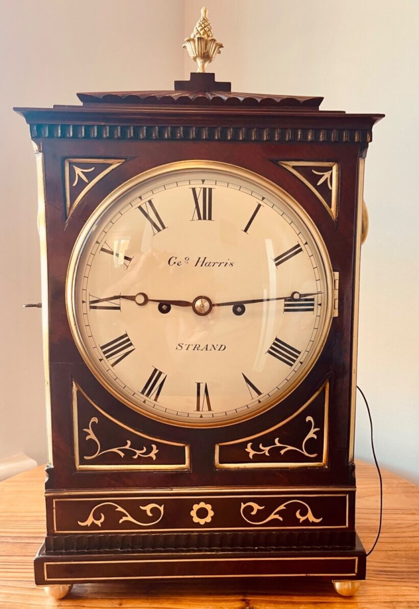 Regency Mahogany Fusee Striking Bracket Clock 7