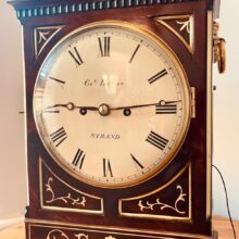 Regency Mahogany Fusee Striking Bracket Clock 8