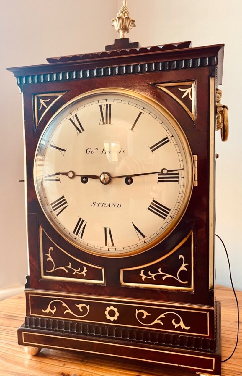 Regency Mahogany Fusee Striking Bracket Clock 8