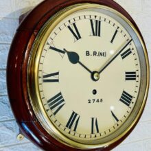 10 Inch N.e.r Fusee Dial Railway Clock History 4