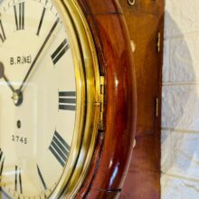 10 Inch N.e.r Fusee Dial Railway Clock History 7