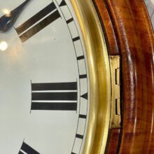 Large Oak Fusee Drop Dial Clock Magnificent 5