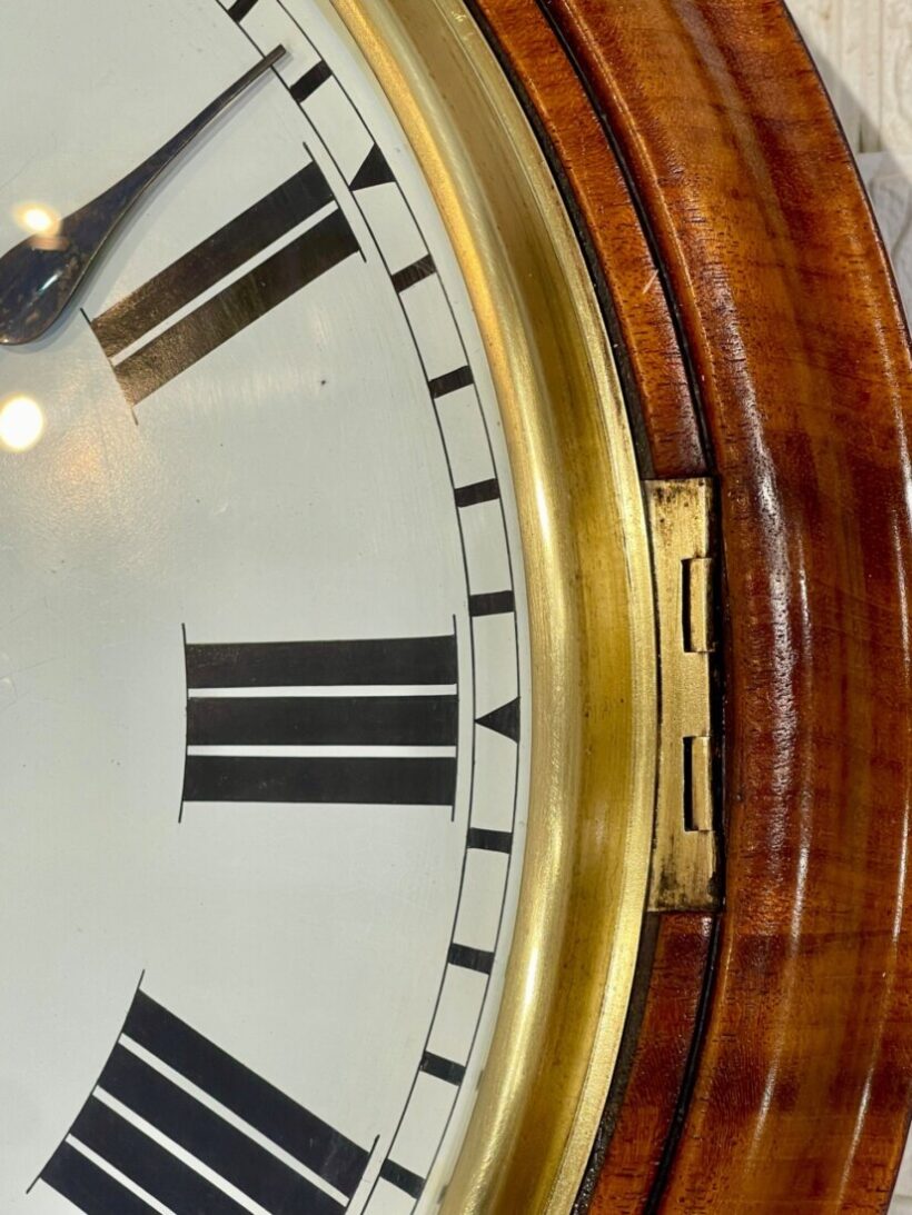 Large Oak Fusee Drop Dial Clock Magnificent 5
