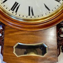 Large Oak Fusee Drop Dial Clock Magnificent 6