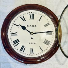 North Eastern Railway Dial Clock Newcastle Victorian 4