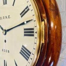 North Eastern Railway Dial Clock Newcastle Victorian 5