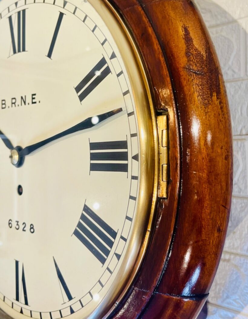 North Eastern Railway Dial Clock Newcastle Victorian 5