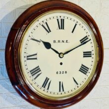 North Eastern Railway Dial Clock Newcastle Victorian 9